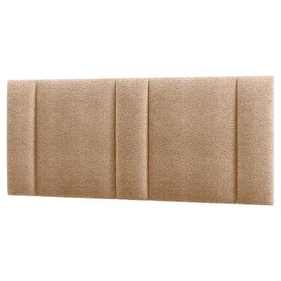 Cabeceira Modulada Queen 160 Cm Com Led Boucle Bege Milani Store Bege