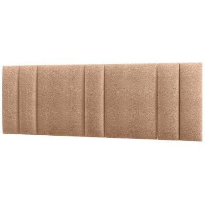 Cabeceira Modulada King 200 Cm Com Led Boucle Bege Milani Store Bege