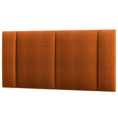 Cabeceira Modulada Casal 140 Cm Com Led Boucle Terracota Milani Store Terracota