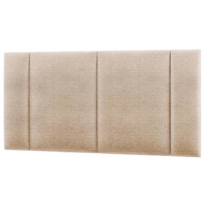 Cabeceira Modulada Casal 140 Cm Com Led Linho Bege Milani Store Bege