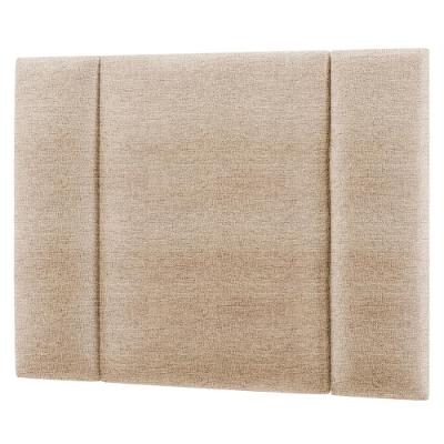 Cabeceira Modulada Solteiro 90 Cm Com Led Linho Bege Milani Store Bege