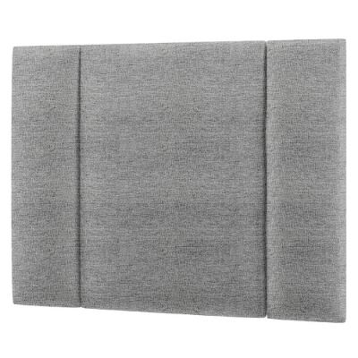 Cabeceira Modulada Solteiro 90 Cm Com Led Linho Cinza Milani Store Cinza