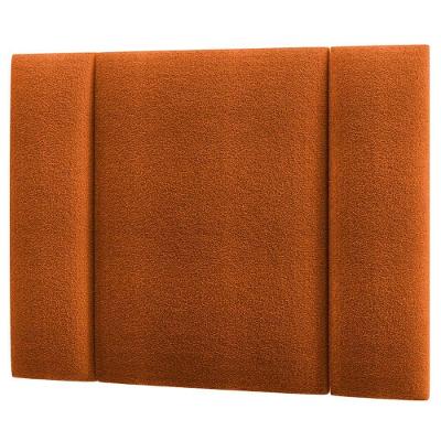 Cabeceira Modulada Solteiro 90 Cm Com Led Boucle Terracota Milani Store Terracota