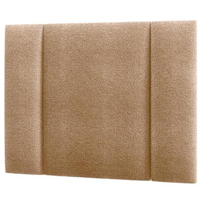 Cabeceira Modulada Solteiro 90 Cm Com Led Boucle Bege Milani Store Bege