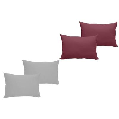 Kit Com 4 Fronhas Em Malha Lisa 100% Algodão - Linha Casa - Kit 6