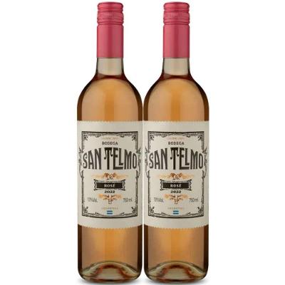Kit 2 Garrafas Vinho Rose San Telmo 750ml