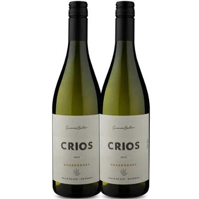Kit 2 Garrafas Vinho Branco Susana Balbo Crios Chardonnay 750ml