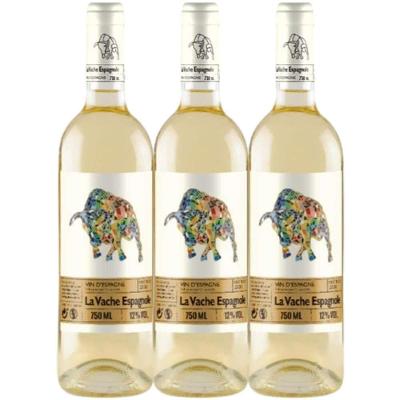 Vinho Branco La Vache Espagnole Macabeo 750ml (3 Und)
