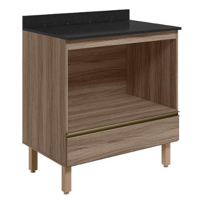 Balcao Nicho Forno 80cm Mdf Kali 16406 Carvalho Toq Carvalho Toq Nicioli Carvalho Toq Carvalho Toq