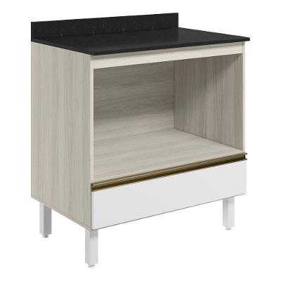 Balcao Nicho Forno 80cm Mdf Kali 16406 Bianco Toq Branco Uv Nicioli Bianco Toq Branco Uv