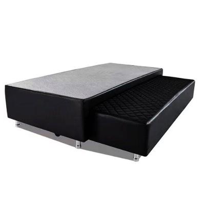 Cama Box Bicama Auxiliar Solteiro Sintético Espuma 8cm 88x188x40 Preto