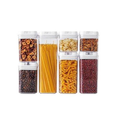 Kit Com 7 Potes Herméticos Multiuso Alimentos E Mantimentos