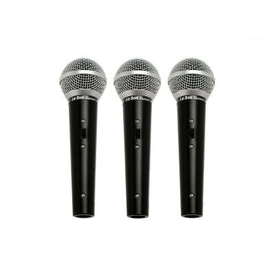 Microfone Ls 50 Dinamico Kit Com 3 Unidades