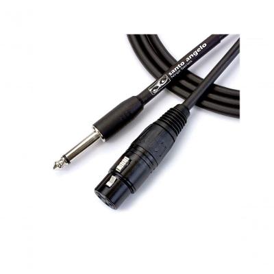 Cabo De Microfone Ninja Hg 0,20 Mm Conector P10-xlr Femea 15ft 4,57 Metros Preto
