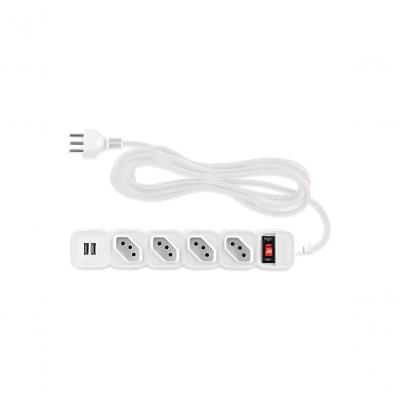 Protetor Eletronico Intelbras Epe204 4 Tomadas 2 Usb