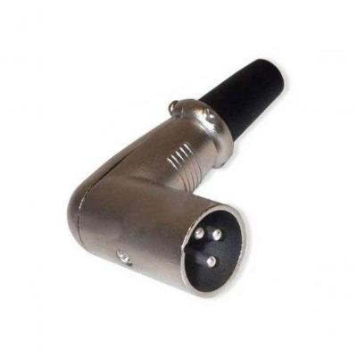 Conector 90 Graus Macho Cannon Metalico