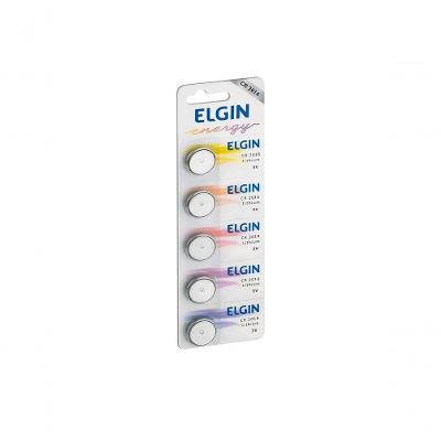 Bateria Lithium Elgin Cr2016 Botao 3v Blister Com 5 Unidades