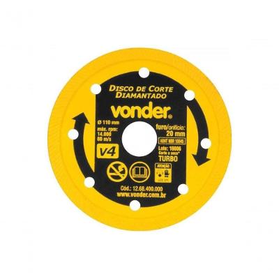 Disco Diamantado Vonder V4 110mm