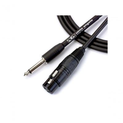 Cabo De Microfone Ninja Hg 0,20 Mm Conector P10-xlr Femea 20ft 6,10 Metros Preto