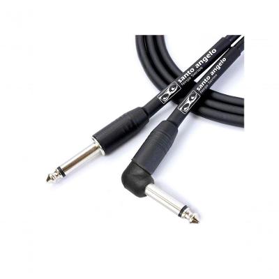 Cabo De Microfone Ninja L Cable 0,20 Mm Conector P10-p10 90° 30ft 9,15 Metros Preto