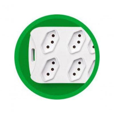 Protetor Eletronico Intelbras C- 8 Tomadas Branco