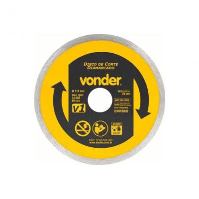 Disco Diamantado Vonder 110mm V1 Furo 20