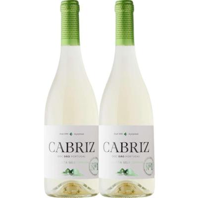 Kit 2 Garrafas Vinho Branco Cabriz Colheita Selecionada Dão 750ml