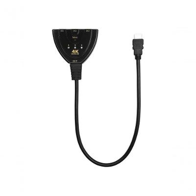 Chave Seletora Hub Hdmi Evus C-079 3 Entradas X 1 Saida