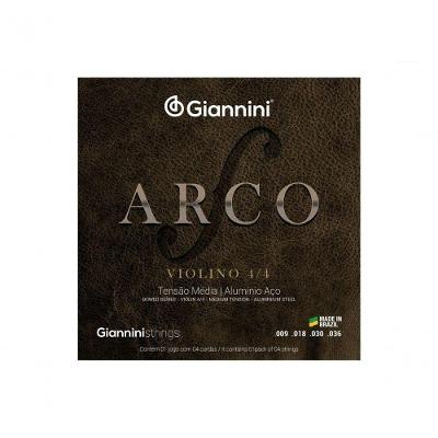 Corda Para Violino Gianni 4-4 Arco Aluminio Aco Geavva Media