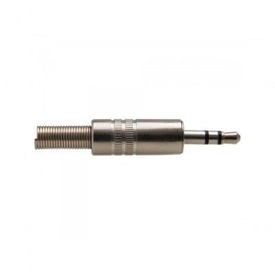 Plug P2 Estéreo De Metal Com Mola Pgpd0004 Níquel Storm Pct 50
