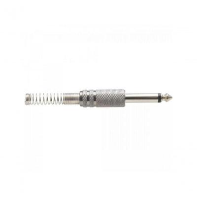 Plug P10 Mono Metal Niquelado Com Mola Genérico Storm Pct 50