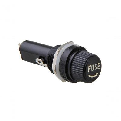 Porta Fusivel De Vidro 5x20mm Preto