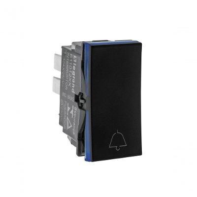 Pulsador Campainha 2a 250v B.automatico 1m Preta 611012pt