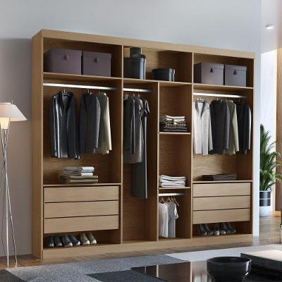 Closet Casal Maya 6 Gavetas 7 Prateleiras Mdf Rufato Imbuia