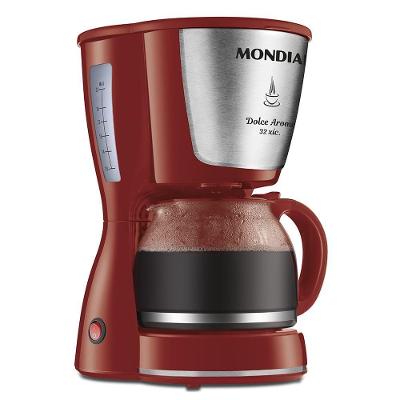 Cafeteira Elétrica Mondial Dolce Arome Inox 220v vermelho