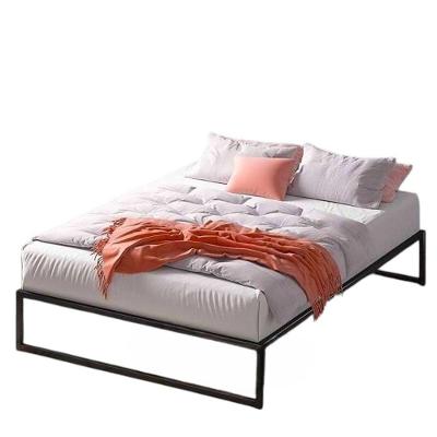 Cama Casal Sem Cabeceira Robusta Aço Ferro Metal Tamanho Padrão 138x188 Cor Preto Mobbili Ca-03
