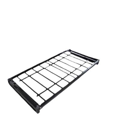 Cama Auxiliar Com Rodas Robusta Aço Ferro Metal Tamanho Padrão 78x188 Cor Preto Mobbili As-01