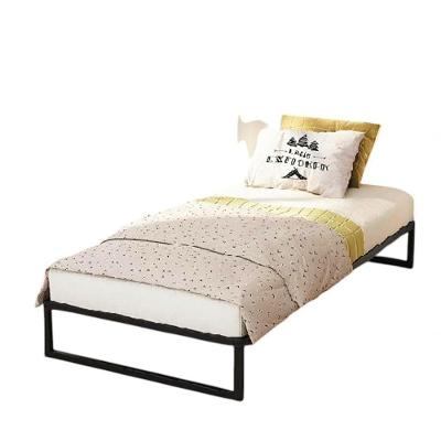Cama Solteiro Sem Cabeceira Robusta Aço Ferro Metal Tamanho Especial 88x188 Cor Preto Mobbili Cs-02