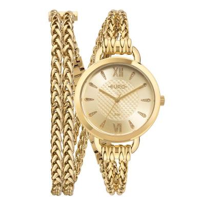 Relógio Euro Feminino Chains Dourado - Eu2035yut-4d Eu2035yut-4d