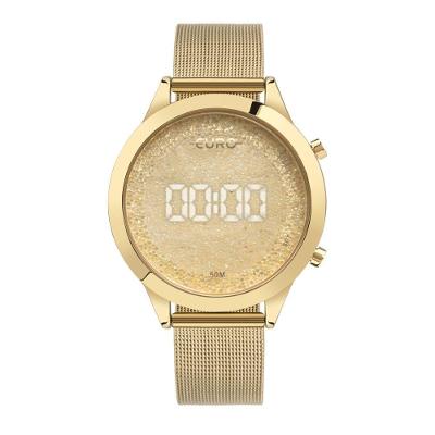 Relógio Euro Feminino Fashion Fit Glam Dourado - Eumd03hsaa-4d Eumd03hsaa-4d