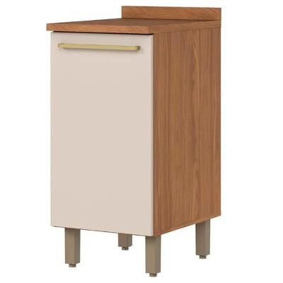 Balcao Com Tampo 1 Porta 40 Cm Requinte Henn Nature Areia