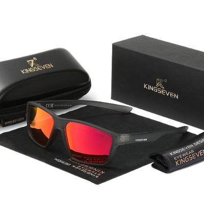 Óculos Leves, Confortáveis, Duráveis, Adequados Kingseven 799 Cinza Vermelho
