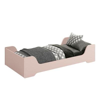 Cama Evolutiva 2 Em 1 Zaki Rosa Fosco - Reller Móveis Rosa Fosco