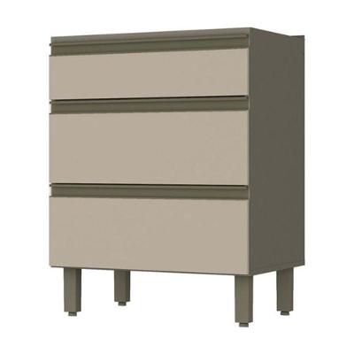 Balcão 3 Gavetas 60cm Connect Duna-cristal - Móveis Henn Duna-cristal