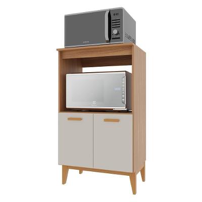 Balcão De Cozinha Para Eletrodomésticos Faro 65cm 2 Portas Freijó-off White - Indékes Freijó-off White