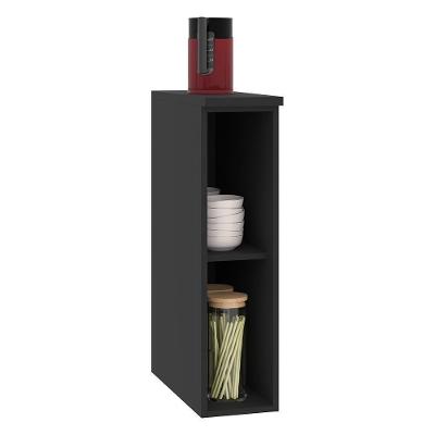Balcão Nicho Firenze 20cm Chumbo-titânio Com Tampo Mdf - Indékes Chumbo-titânio