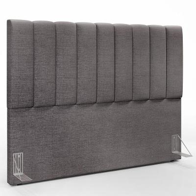 Cabeceira Cama Box Casal King 195 Cm Linho Cinza Escuro