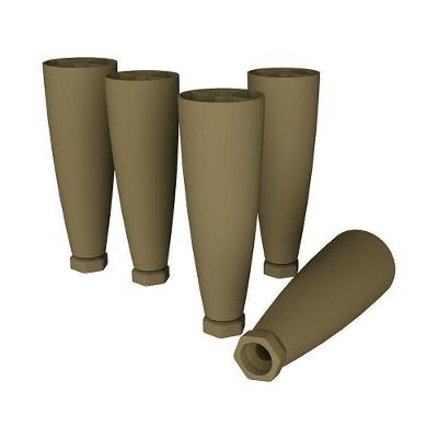 Kit 5 Pés Cônicos Para Cozinha Americana Bronze - Móveis Henn Bronze