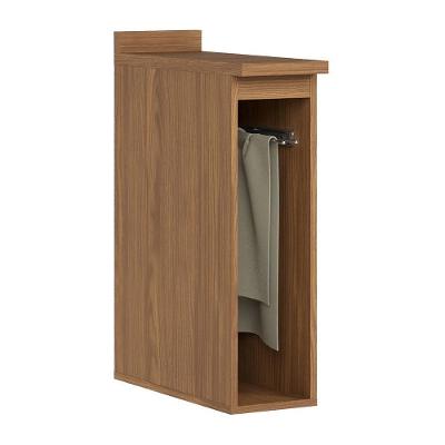 Balcão Porta Toalha Requinte 20cm Nature Com Tampo Mdp - Móveis Henn Nature