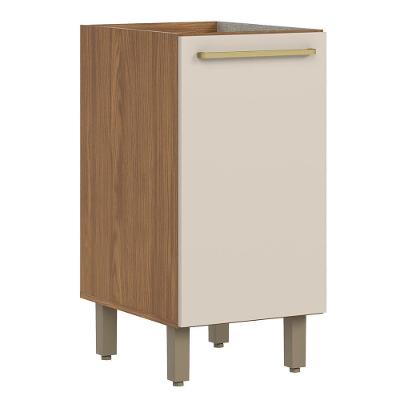 Balcão De Cozinha Requinte 40cm 1 Porta Nature-areia Sem Tampo - Móveis Henn Nature-areia